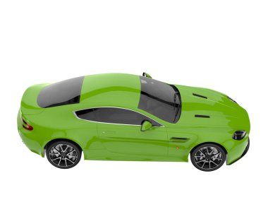 Sport car isolated on white background. 3d rendering - illustration