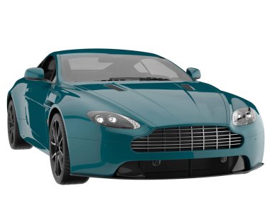 Sport car isolated on white background. 3d rendering - illustration