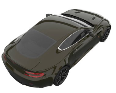 Sport car isolated on white background. 3d rendering - illustration