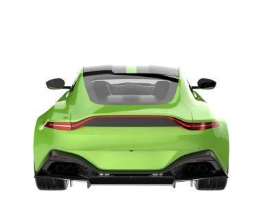 Sport car isolated on white background. 3d rendering - illustration