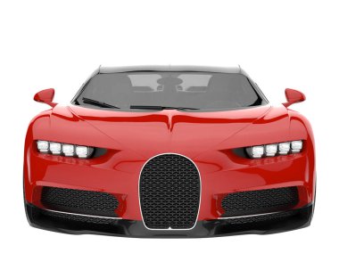 Sport car isolated on white background. 3d rendering - illustration