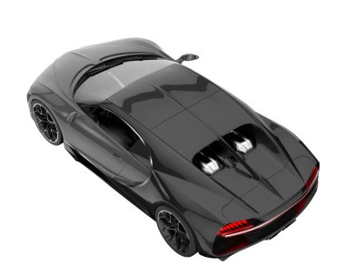 Sport car isolated on white background. 3d rendering - illustration