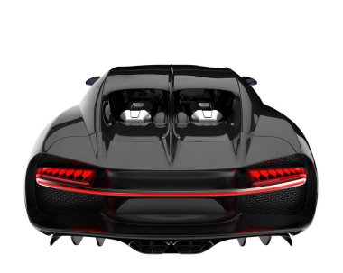 Sport car isolated on white background. 3d rendering - illustration