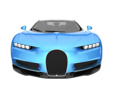 Sport car isolated on white background. 3d rendering - illustration