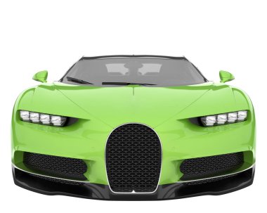 Sport car isolated on white background. 3d rendering - illustration