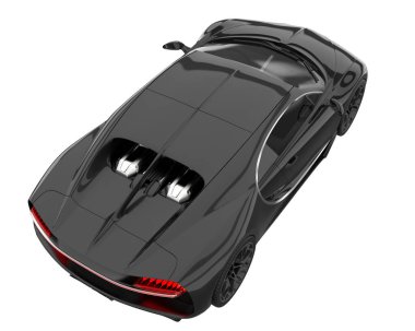 Sport car isolated on white background. 3d rendering - illustration