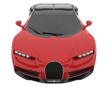 Sport car isolated on white background. 3d rendering - illustration