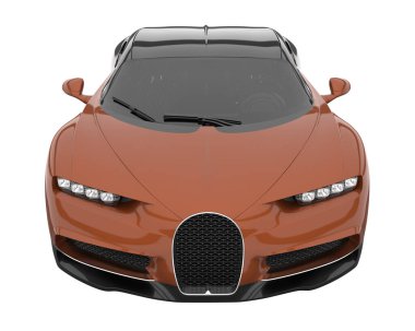 Sport car isolated on white background. 3d rendering - illustration