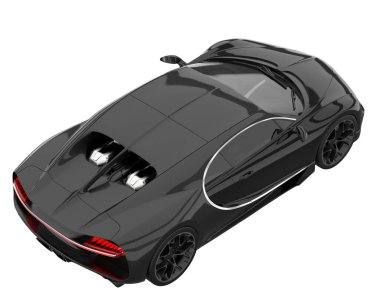 Sport car isolated on white background. 3d rendering - illustration