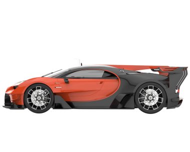 Sport car isolated on white background. 3d rendering - illustration
