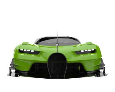 Sport car isolated on white background. 3d rendering - illustration