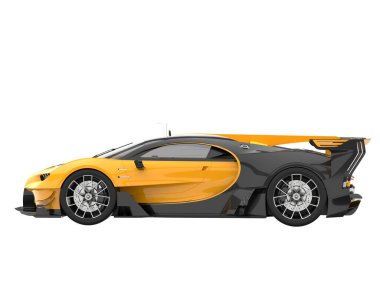 Sport car isolated on white background. 3d rendering - illustration