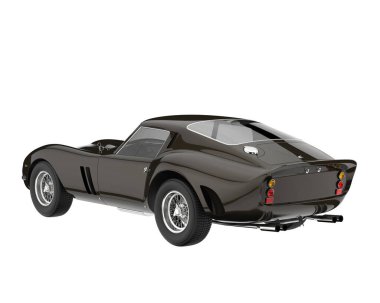 Sport car isolated on white background. 3d rendering - illustration