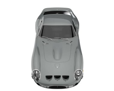 Sport car isolated on white background. 3d rendering - illustration