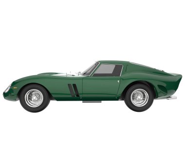 Sport car isolated on white background. 3d rendering - illustration