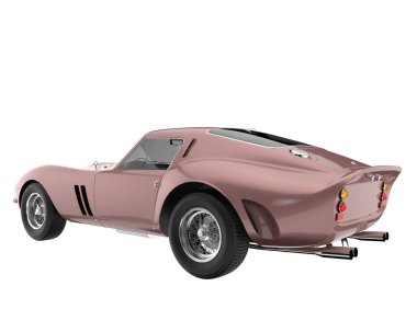 Sport car isolated on white background. 3d rendering - illustration