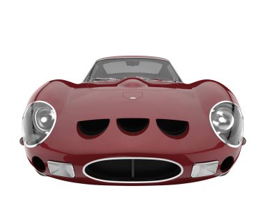 Sport car isolated on white background. 3d rendering - illustration