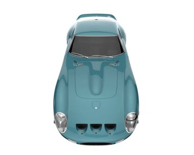 Sport car isolated on white background. 3d rendering - illustration