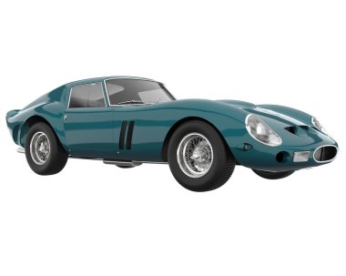 Sport car isolated on white background. 3d rendering - illustration