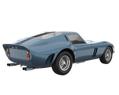 Sport car isolated on white background. 3d rendering - illustration