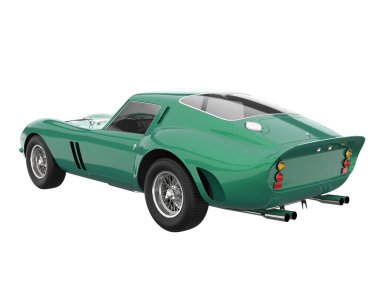 Sport car isolated on white background. 3d rendering - illustration