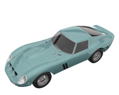 Sport car isolated on white background. 3d rendering - illustration