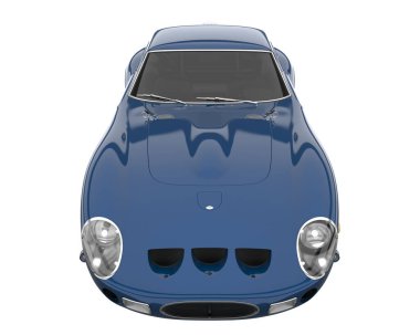 Sport car isolated on white background. 3d rendering - illustration