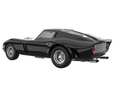 Sport car isolated on white background. 3d rendering - illustration