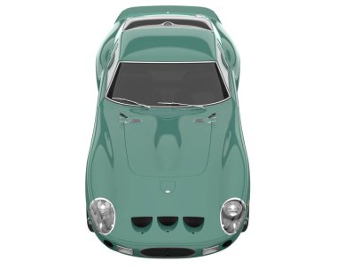 Sport car isolated on white background. 3d rendering - illustration