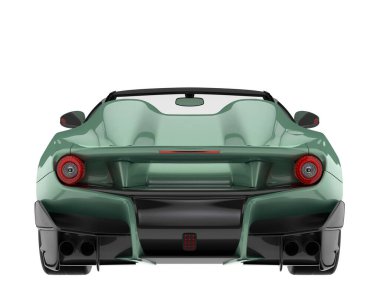 Sport car isolated on white background. 3d rendering - illustration