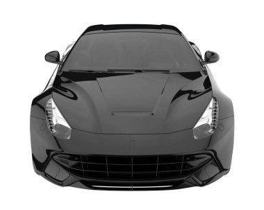 Sport car isolated on white background. 3d rendering - illustration