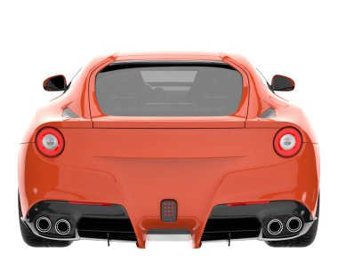 Sport car isolated on white background. 3d rendering - illustration