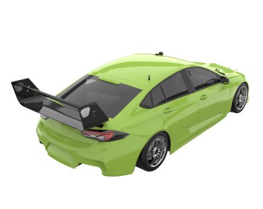 Sport car isolated on white background. 3d rendering - illustration