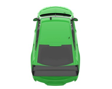 Sport car isolated on white background. 3d rendering - illustration