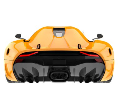 Sport car isolated on white background. 3d rendering - illustration