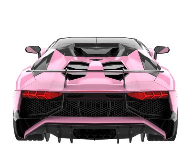 Sport car isolated on white background. 3d rendering - illustration