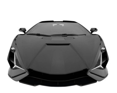 Sport car isolated on white background. 3d rendering - illustration