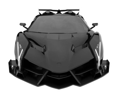 Sport car isolated on white background. 3d rendering - illustration