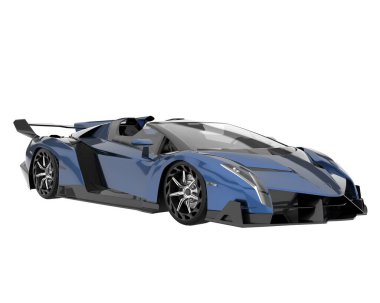 Sport car isolated on white background. 3d rendering - illustration