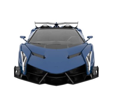 Sport car isolated on white background. 3d rendering - illustration