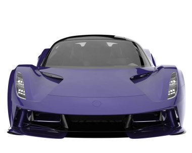 Sport car isolated on white background. 3d rendering - illustration