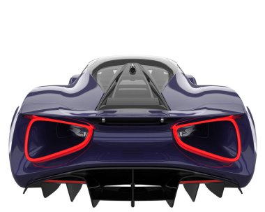 Sport car isolated on white background. 3d rendering - illustration