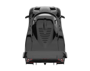 Sport car isolated on white background. 3d rendering - illustration