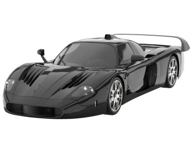 Sport car isolated on white background. 3d rendering - illustration