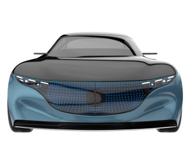 Sport car isolated on white background. 3d rendering - illustration