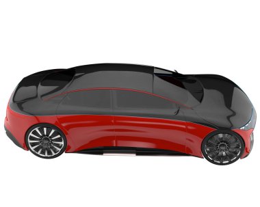 Sport car isolated on white background. 3d rendering - illustration