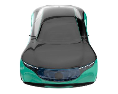 Sport car isolated on white background. 3d rendering - illustration