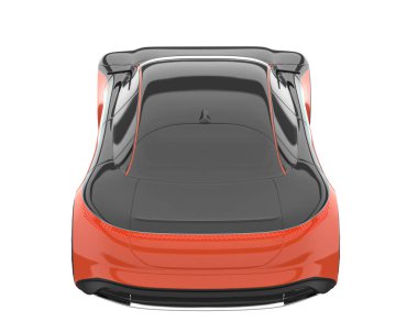 Sport car isolated on white background. 3d rendering - illustration