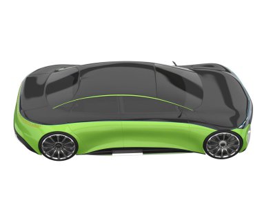 Sport car isolated on white background. 3d rendering - illustration