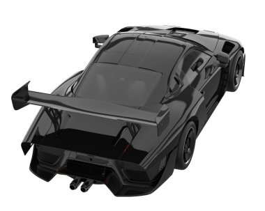 Sport car isolated on white background. 3d rendering - illustration